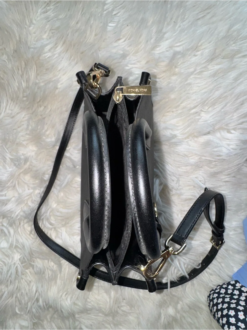 Michael Kors Black Saffiano Leather Top-Handle Satchel